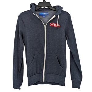 H-E-B Employee Hoodie – Threads Signature‎ Zip-Up Sweatshirt, Navy Blue (XS)